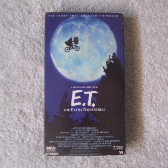 Amblin Entertainment Other - 4/$15 E.T. The Extra-Terrestrial VHS